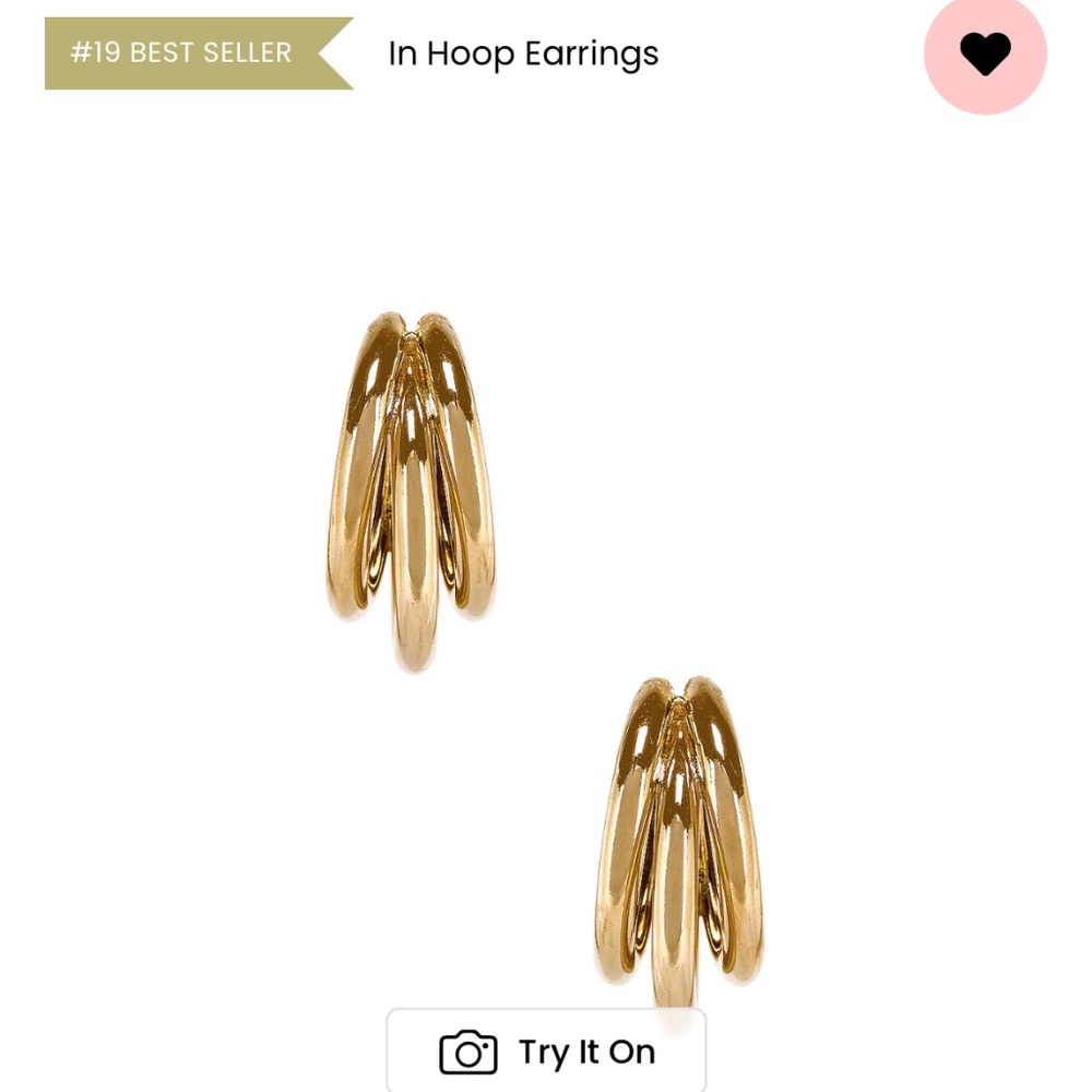 BRAND NEW - Gold Hoop Earrings